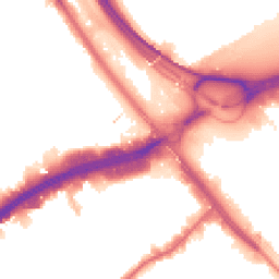 Night-time road noise heatmap for NW2 7AN