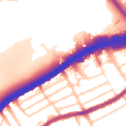 Daytime road noise heatmap for NW2 7AY