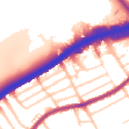 Daytime road noise heatmap for NW2 7BB