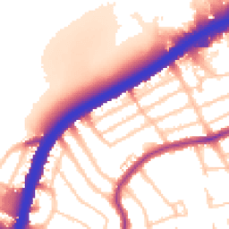 Daytime road noise heatmap for NW2 7BG