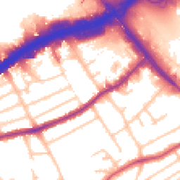Daytime road noise heatmap for NW2 7FA