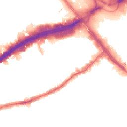 Night-time road noise heatmap for NW2 7FL