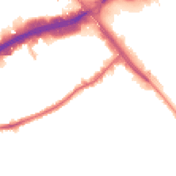 Night-time road noise heatmap for NW2 7JG