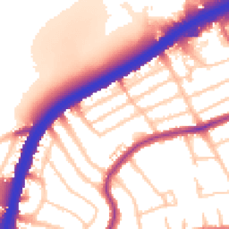 Daytime road noise heatmap for NW2 7LD