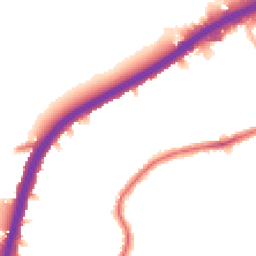 Night-time road noise heatmap for NW2 7LD