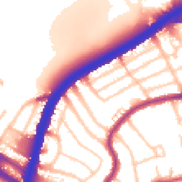Daytime road noise heatmap for NW2 7LE
