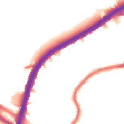 Night-time road noise heatmap for NW2 7LE