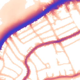 Daytime road noise heatmap for NW2 7ND