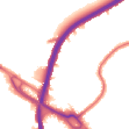 Night-time road noise heatmap for NW2 7PD