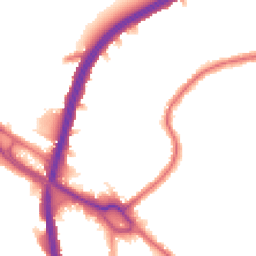 Night-time road noise heatmap for NW2 7PH