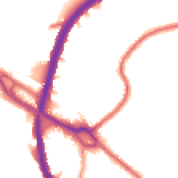 Night-time road noise heatmap for NW2 7QU