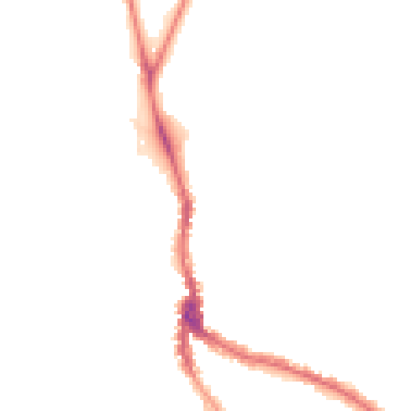 Night-time road noise heatmap for NW3 1AB