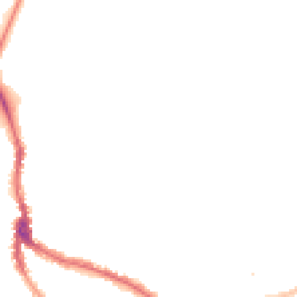 Night-time road noise heatmap for NW3 1BN