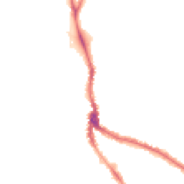 Night-time road noise heatmap for NW3 1DP