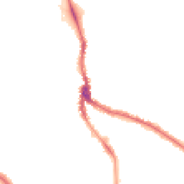Night-time road noise heatmap for NW3 1HN