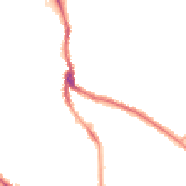 Night-time road noise heatmap for NW3 1QA