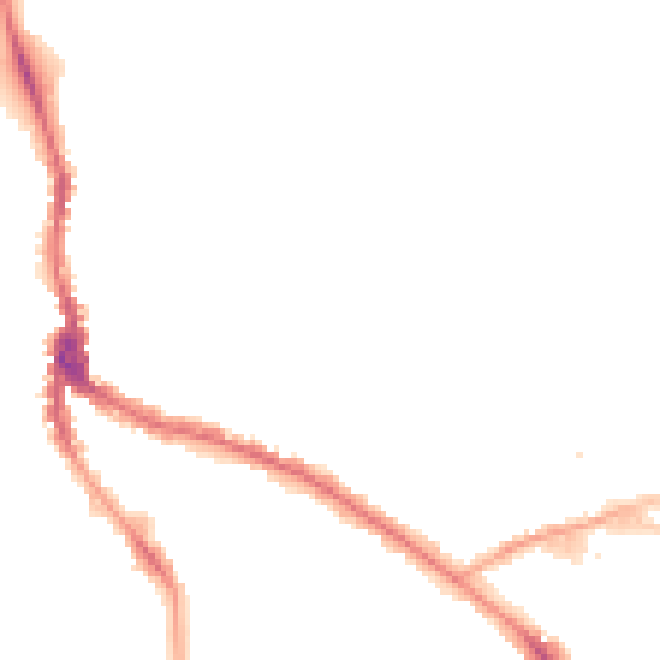Night-time road noise heatmap for NW3 1ST