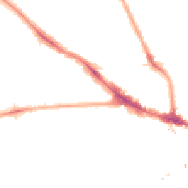 Night-time road noise heatmap for NW3 2BS