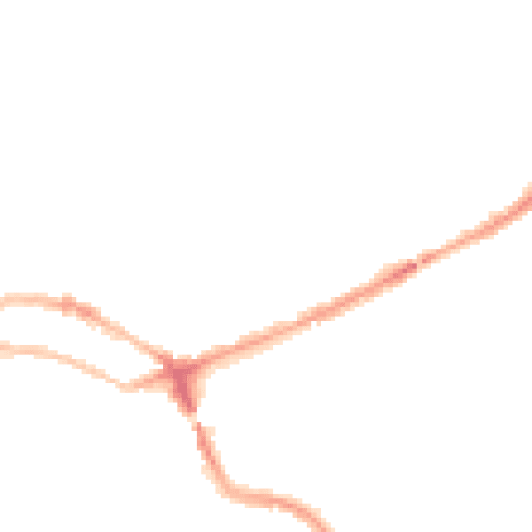 Night-time road noise heatmap for NW3 2JX