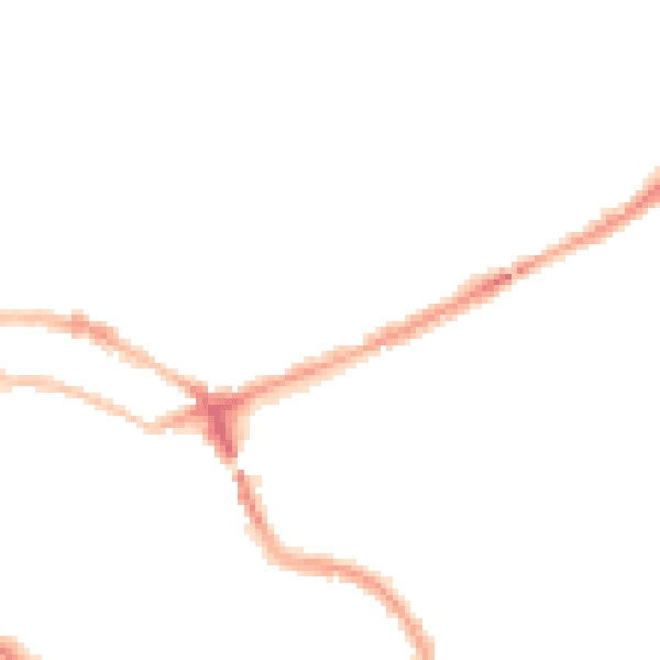 Night-time road noise heatmap for NW3 2JZ
