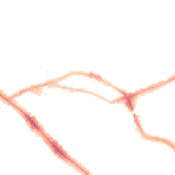 Night-time road noise heatmap for NW3 2NH
