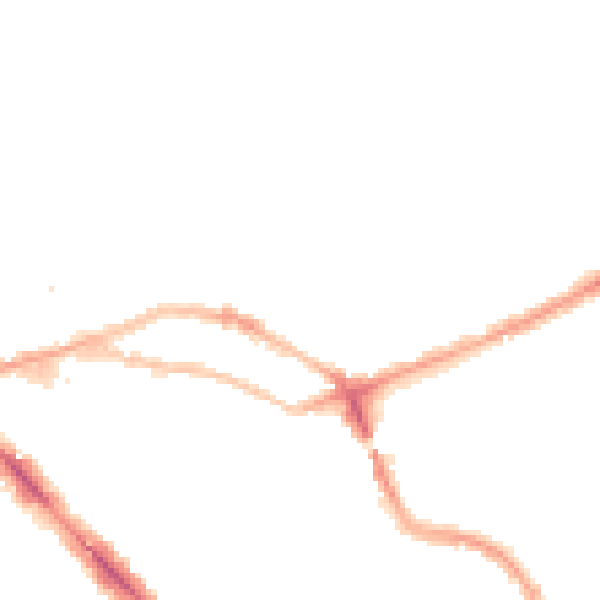 Night-time road noise heatmap for NW3 2NS