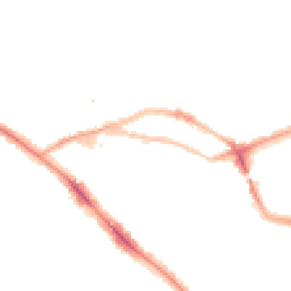 Night-time road noise heatmap for NW3 2QH