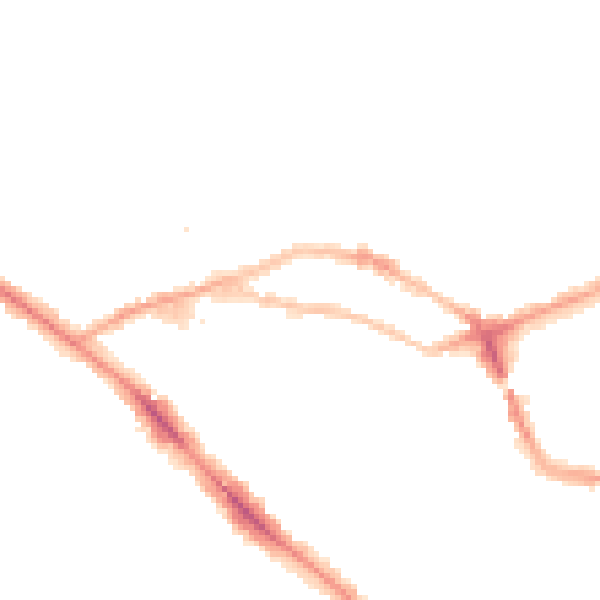 Night-time road noise heatmap for NW3 2QX