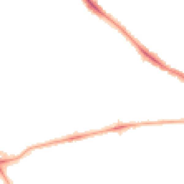 Night-time road noise heatmap for NW3 3EH