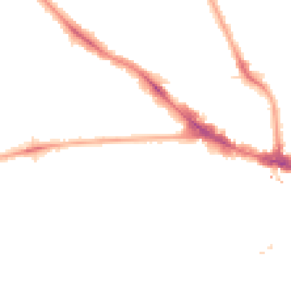 Night-time road noise heatmap for NW3 3QB