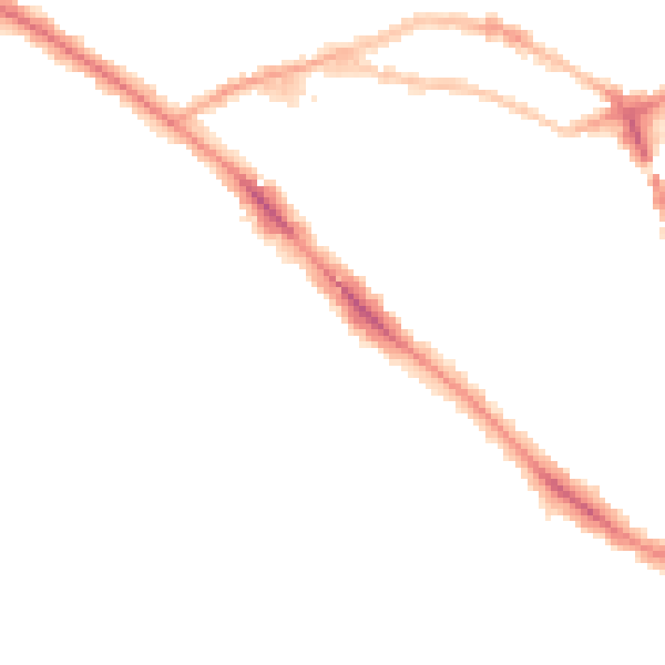 Night-time road noise heatmap for NW3 4BX