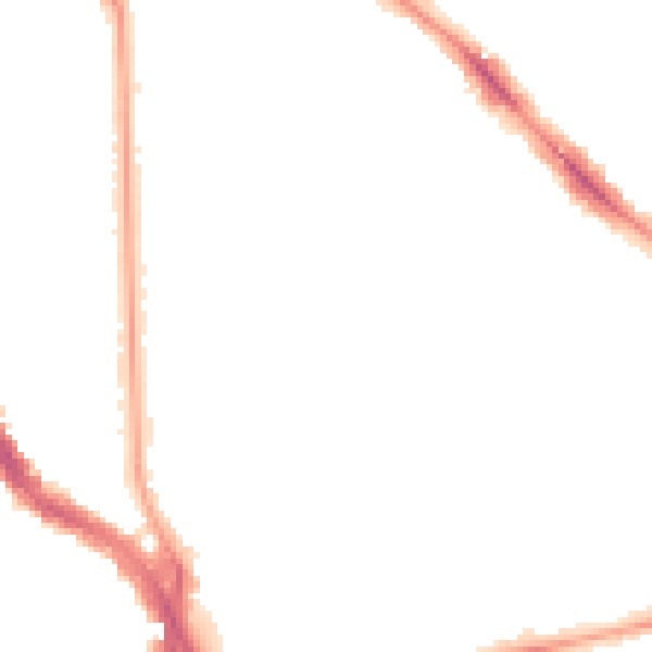 Night-time road noise heatmap for NW3 4ES