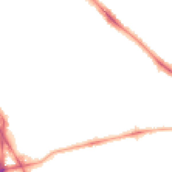 Night-time road noise heatmap for NW3 4HS