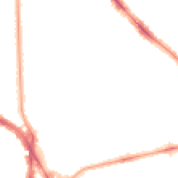 Night-time road noise heatmap for NW3 4HU