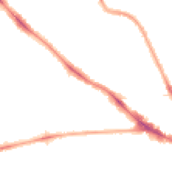 Night-time road noise heatmap for NW3 4RJ