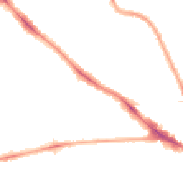 Night-time road noise heatmap for NW3 4RN