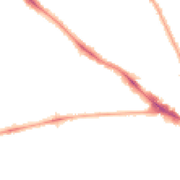 Night-time road noise heatmap for NW3 4SE