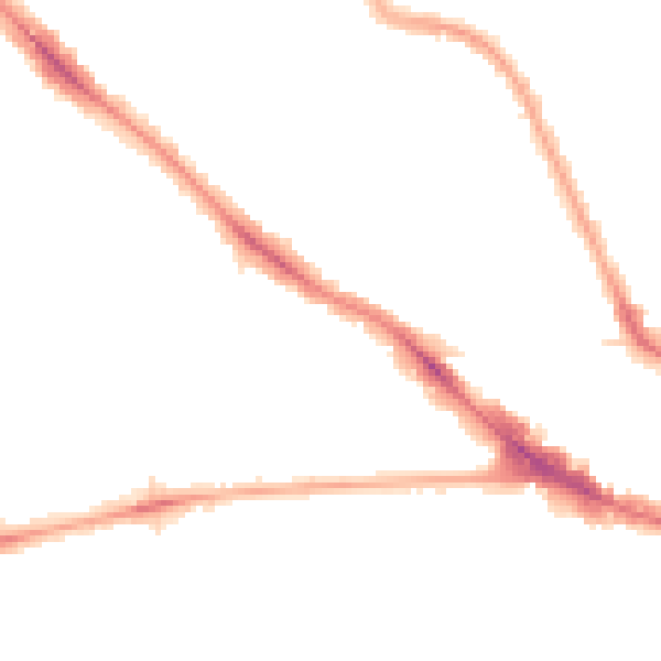 Night-time road noise heatmap for NW3 4SJ