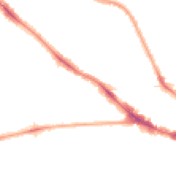 Night-time road noise heatmap for NW3 4SP