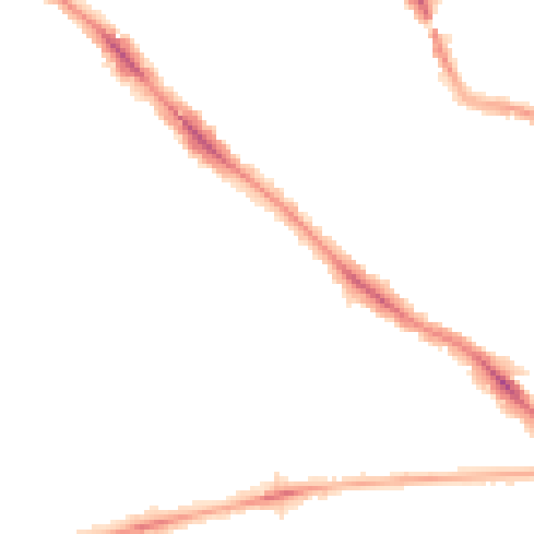 Night-time road noise heatmap for NW3 4XS