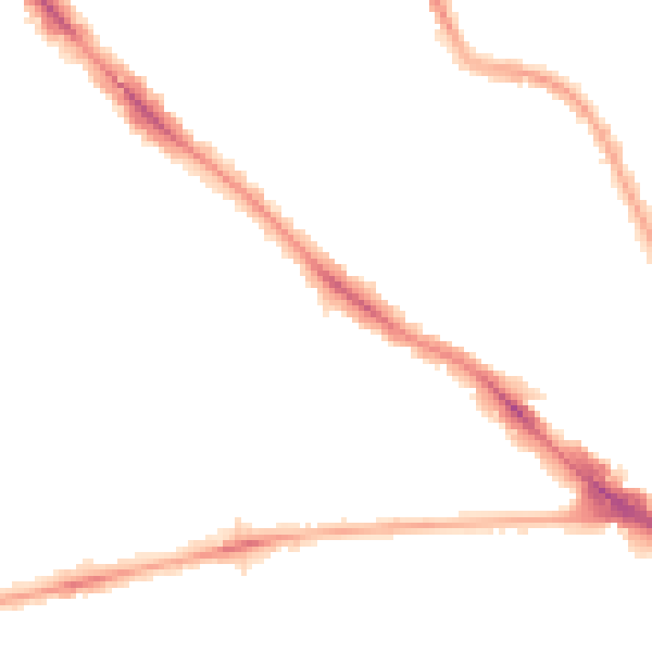Night-time road noise heatmap for NW3 4YA