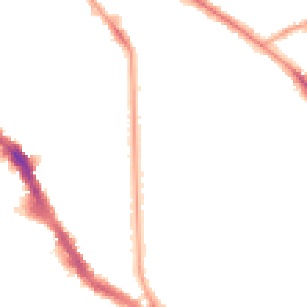 Night-time road noise heatmap for NW3 5BX