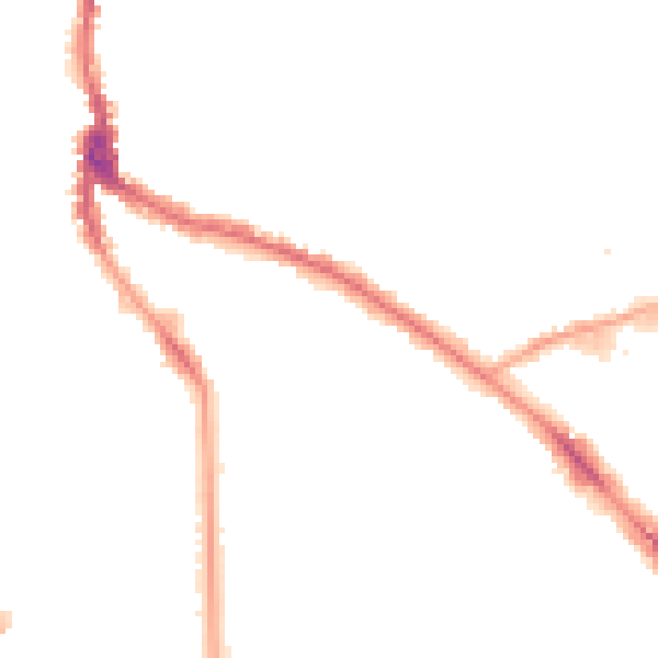 Night-time road noise heatmap for NW3 5PJ