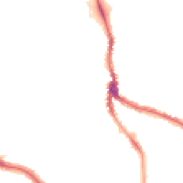 Night-time road noise heatmap for NW3 6QX
