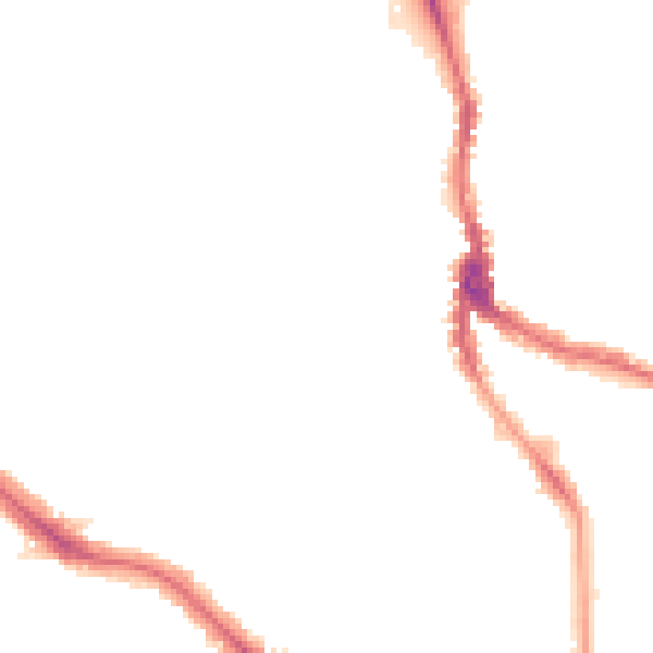 Night-time road noise heatmap for NW3 6UY