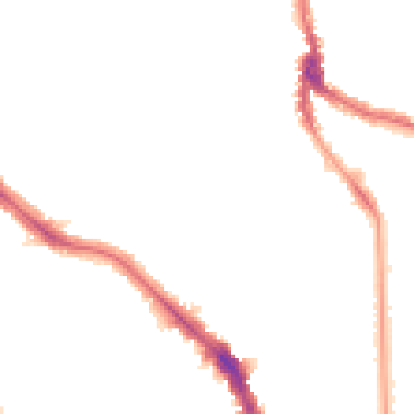 Night-time road noise heatmap for NW3 6YB