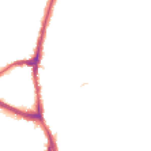 Night-time road noise heatmap for NW3 7NJ