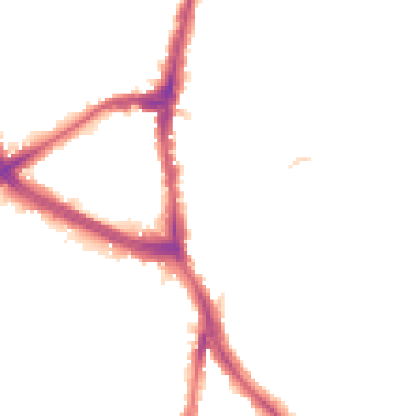Night-time road noise heatmap for NW3 7PN