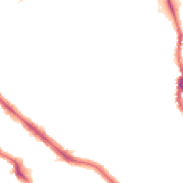 Night-time road noise heatmap for NW3 7QY