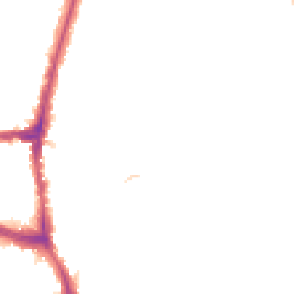 Night-time road noise heatmap for NW3 7UE